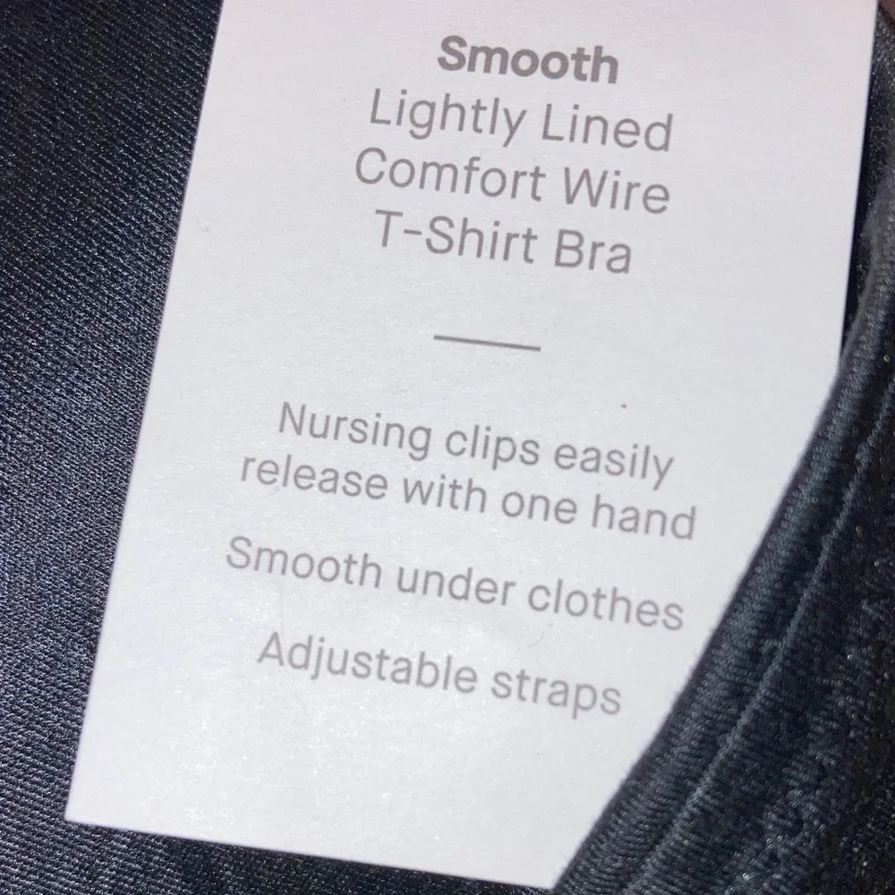 Auden Black Molded‎ Nursing T-Shirt Bra with Light Padding 34D NWT